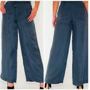 Rails Jenna Belted Wide Leg Pants Charcoal